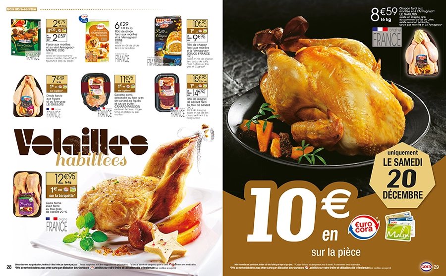 Charlotte Richert Cora catalogues festifs gourmet et saveurs fêtes de noël page volailles