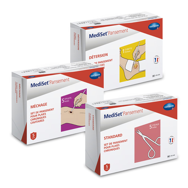 Charlotte Richert Packaging MediSet® Pansement Méchage Détersion Standard Hartmann